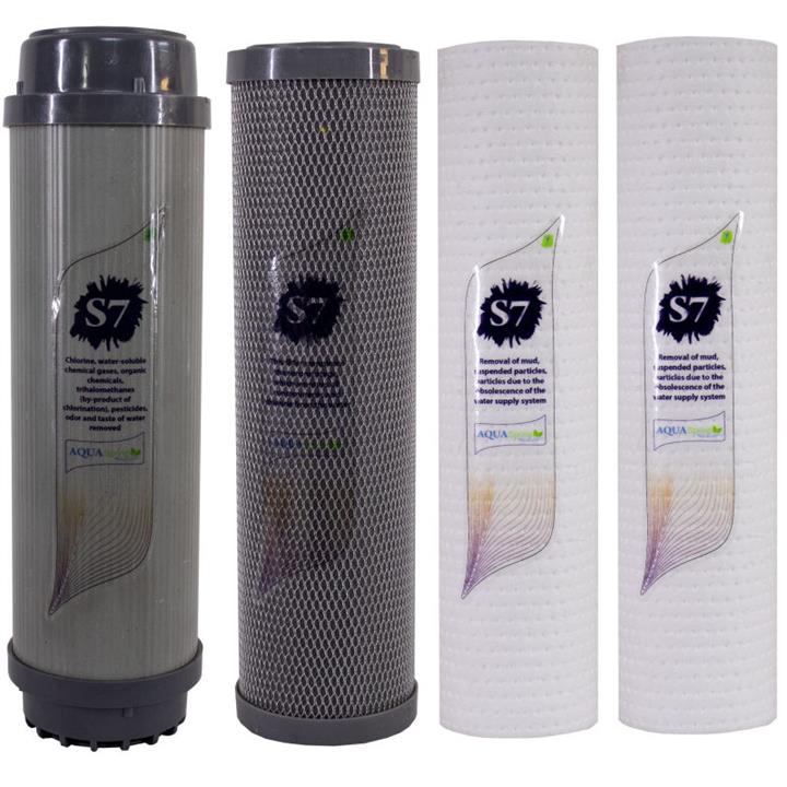 فیلتر دستگاه تصفیه آب آکوآ اسپرینگ مدل F-S7-K 4 مجموعه 4 عددی